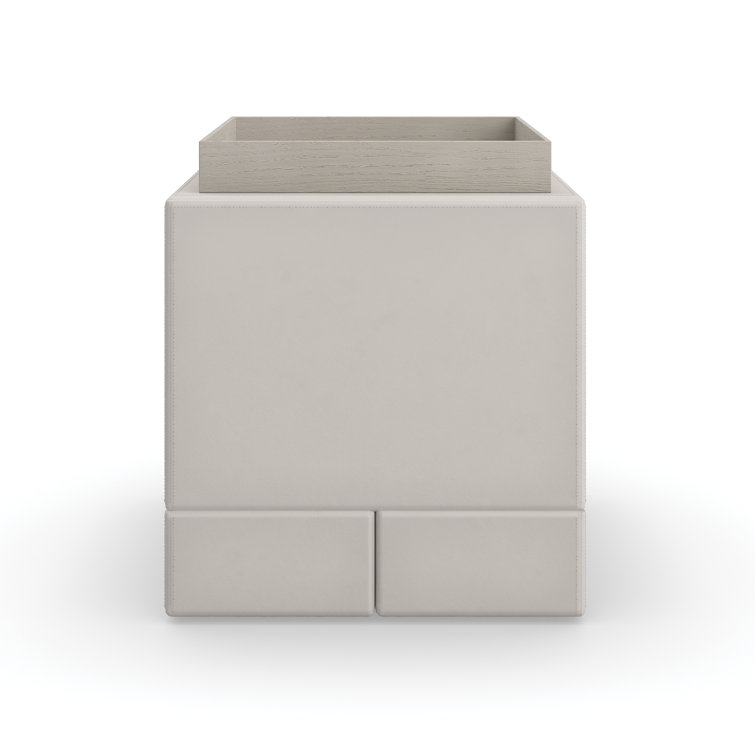 Hokku Designs Ottheinz Solid Wood Tray Top Block End Table Wayfair Canada